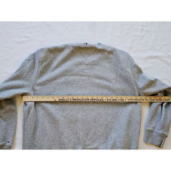 TOMMY HILFIGER Men Knit Sweater Jumper Size XL Gray Sweatshirt‎ - Picture 8 of 8